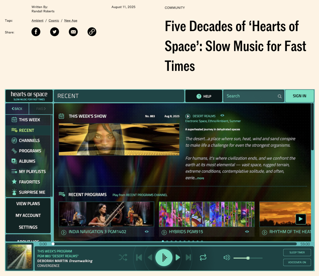 REVIEW Five Decades of 'Hearts of Space' by Randall Roberts Hearts